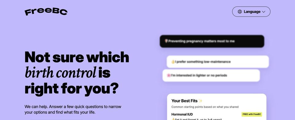 FreeBC landing page