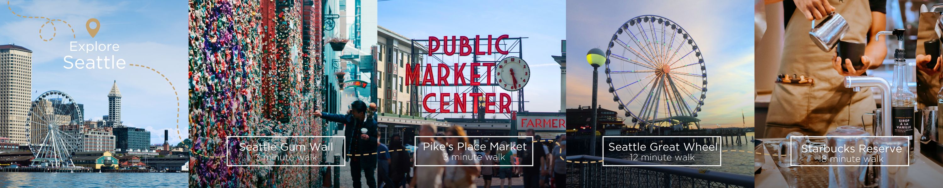 Explore Seattle: a walking guide from the hotel, Instagram carousel