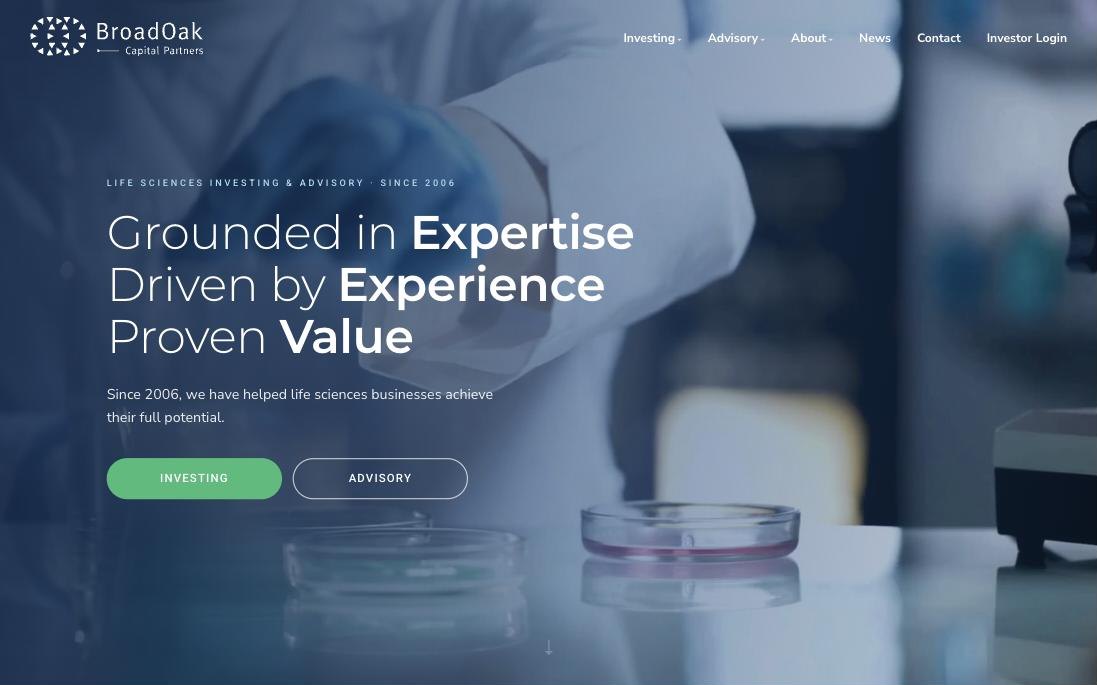 BroadOak Capital Partners homepage, broadoak.com
