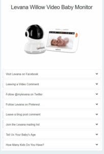 Rafflecopter Giveaway Example